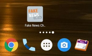 Screenshot von App auf Smartphone