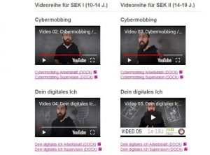 Screenshot mit Videos